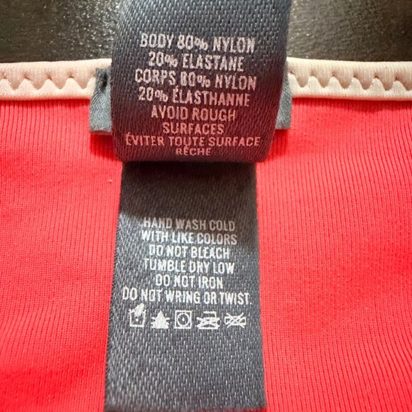 💖 Aerie Hot Pink Ruched Bikini Set with Contrast Trim (Top XL / Bottom M) - Picture 8 of 11